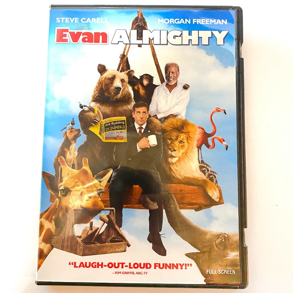 Evan Almighty, Full Screen, Steve Carell, Morgan Freeman, DVD